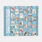 Couverture Polaire Grand-parents 24 Photo Nordic Snowflake Sweater (Devant (Horizontal))