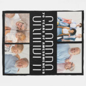 Couverture Polaire Grand-parents cadeau de jour pour 70 ans (Devant (Horizontal))