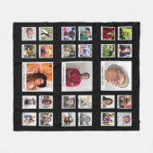 Couverture Polaire Grand-parents Famille Photo Collage (Devant (Horizontal))