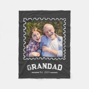 Couverture Polaire Grand-père a établi la photo de typographie modern