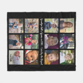 Couverture Polaire Grand-père Blanket, ajoutez des photos ! (Devant (Horizontal))