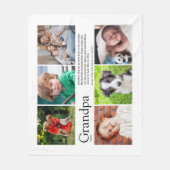 Couverture Polaire Grand-père Définition Collage photo (Devant)