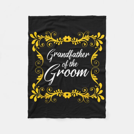 Couverture Polaire Grand-père du marié assorti au Bachelorette Par (Devant)