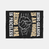 Couverture Polaire Grand-Père Est Un Honneur Parce Que Papa Est Un Pè (Devant (Horizontal))