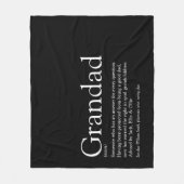 Couverture Polaire Grand-père grand-père Définition de grand-père (Devant)