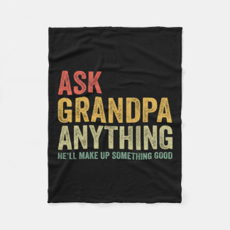 Couverture Polaire Grand-père, tout ce qu'il fera, quelque chose de b