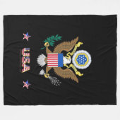 Couverture Polaire Grand phoque d'Usa (Devant (Horizontal))