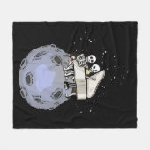 Couverture Polaire Grand Piano Player Cadeaux Enfants Musique Lune Pi (Devant (Horizontal))