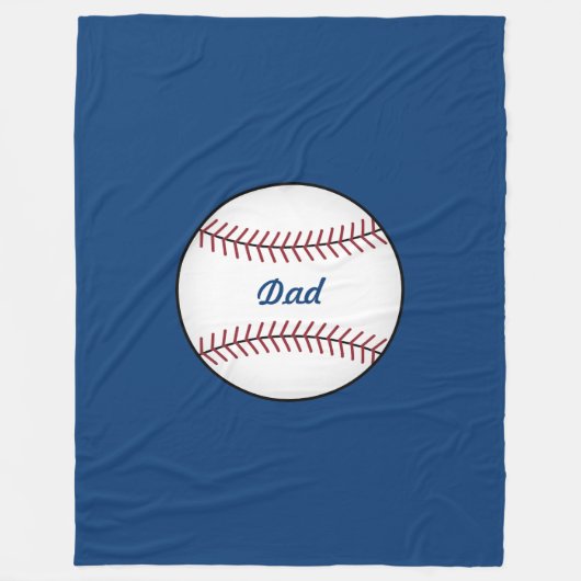 Couverture Polaire Grand plaid de lancer de baseball (Devant)