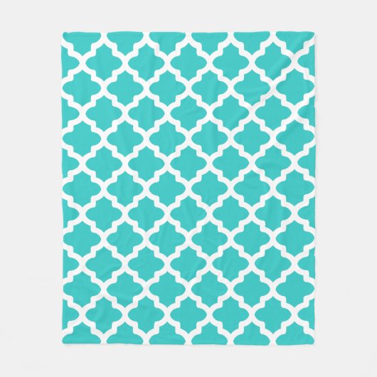 Couverture Polaire Grand plaid de molleton turquoise (Devant)