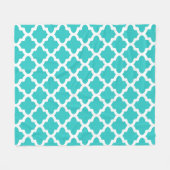 Couverture Polaire Grand plaid de molleton turquoise (Devant (Horizontal))