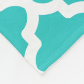 Couverture Polaire Grand plaid de molleton turquoise (Coin)