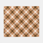 Couverture Polaire Grand Plaid moderne, Brown, Beige, Cuivre et Tan (Devant (Horizontal))