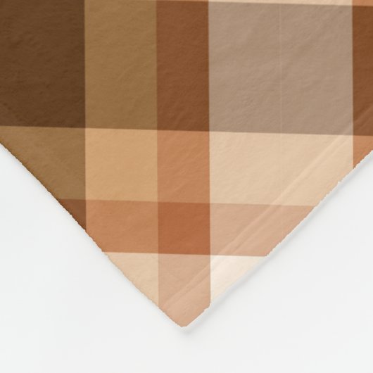 Couverture Polaire Grand Plaid moderne, Brown, Beige, Cuivre et Tan (Coin)