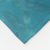 Couverture Polaire Grand Portrait de gros requins blancs Australie (Coin)