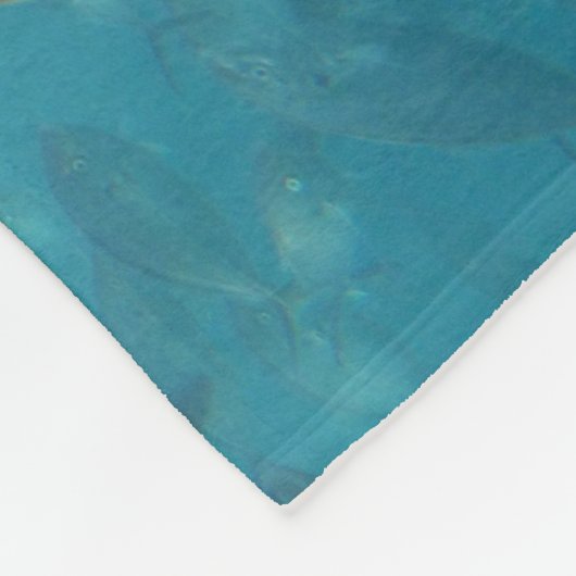 Couverture Polaire Grand Portrait de gros requins blancs Australie (Coin)