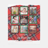 Couverture Polaire GRANDA CADEAUX DE PHOTOS - Photo Collecte TARTAN (Devant)