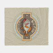 Couverture Polaire Grande affiche de bar et grill de poissons (Devant (Horizontal))