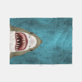 Couverture Polaire Grande attaque de requin blanc Poisson océanique (Devant (Horizontal))