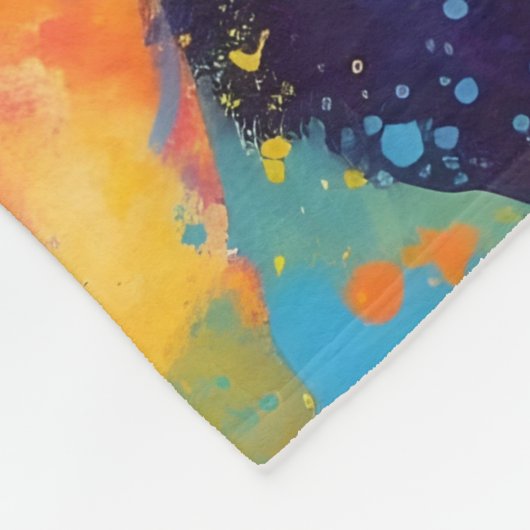 Couverture Polaire Grande Danse colorée (Coin)