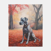 Couverture Polaire Grande Danse en automne Feuilles automne Inspirati (Devant)