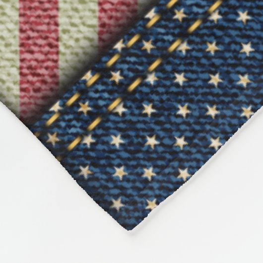 Couverture Polaire Grande image Americana Patchwork (Coin)