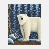 Couverture Polaire Grande Ours Blanc Du Nord (Devant)