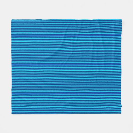 Couverture Polaire Grandes calcaires - Cobalt et bleu ciel (Devant (Horizontal))