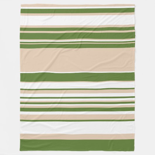 Couverture Polaire Grandes complexes - Blanc, Sable et Vert Palme (Devant)