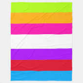 Couverture Polaire Grandes Couleurs Néon | (Devant)