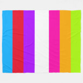 Couverture Polaire Grandes Couleurs Néon | (Devant (Horizontal))