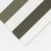 Couverture Polaire Grandes fines femelles avec nom en vert kaki (Coin)