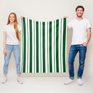 Couverture Polaire Grandes Sucres de canne vertes et blanches