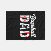 Couverture Polaire Grandfather Quotes | Baseball Dad (Devant (Horizontal))