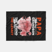 Couverture Polaire Grandfather Quotes | Papa And Grandson (Devant (Horizontal))