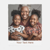 Couverture Polaire Grandma Blanket Personnalisée Fleece Idée cadeau c (Devant)