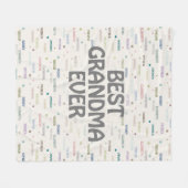 Couverture Polaire Grandma Cadeaux Petits-Enfants 5-7 Noms (Devant (Horizontal))