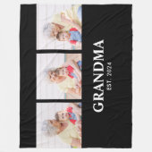 Couverture Polaire Grandma Established Elegant Bold Black 3 Photo (Devant)