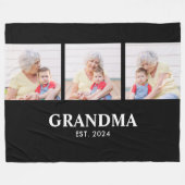 Couverture Polaire Grandma Established Elegant Bold Black 3 Photo (Devant (Horizontal))