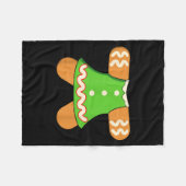Couverture Polaire Grandma Gingerbread Man Costume Matching Christmas (Devant (Horizontal))