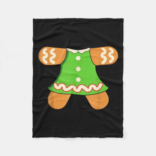 Couverture Polaire Grandma Gingerbread Man Costume Matching Christmas (Devant)