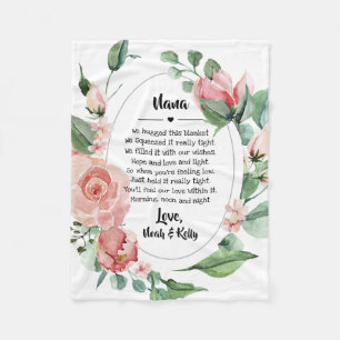 Couverture Polaire Grandma Grammy Nana de Grandkids