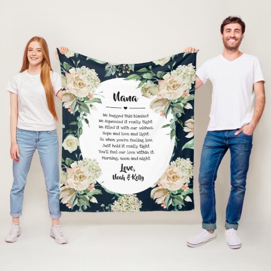 Couverture Polaire Grandma Grammy Nana de Grandkids (En situation)