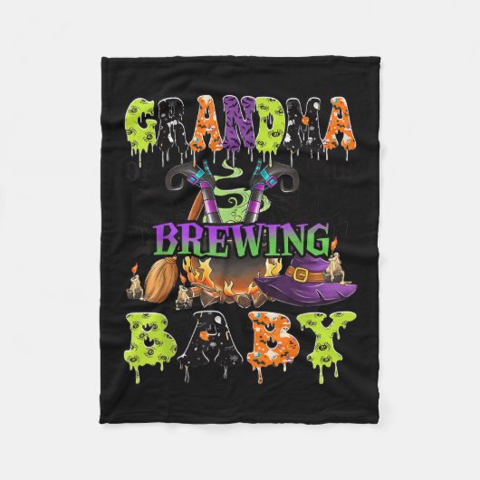 Couverture Polaire Grandma Of The Brewing Baby Soky Halloween Baby Sh (Devant)