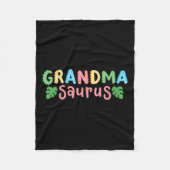Couverture Polaire Grandma Saurus Enfants Dinosaur Anniversaire Famil (Devant)