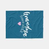 Couverture Polaire Grandma Since Year New Grandmother Gift _1  (Devant (Horizontal))