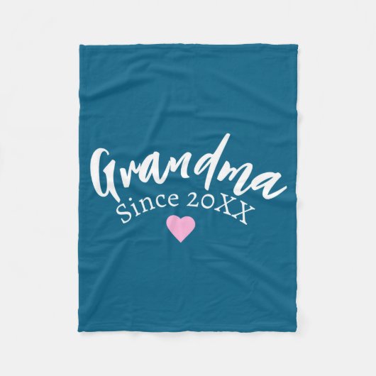 Couverture Polaire Grandma Since Year New Grandmother Gift _1  (Devant)
