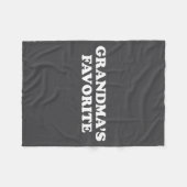 Couverture Polaire Grandmas Favorite Granhild Funny Grandson Granddau (Devant (Horizontal))