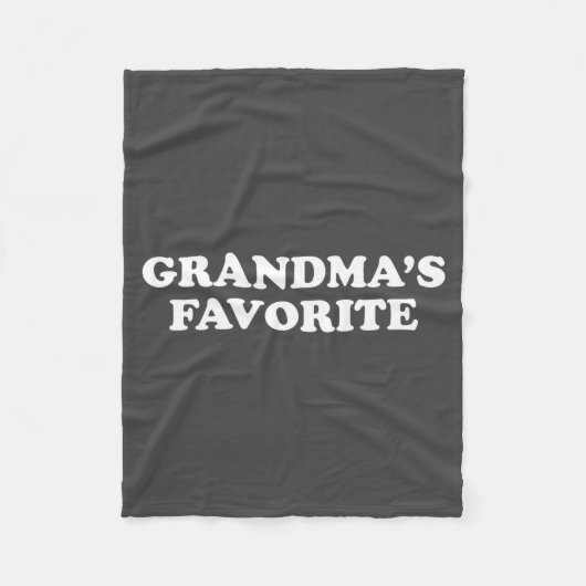 Couverture Polaire Grandmas Favorite Granhild Funny Grandson Granddau (Devant)