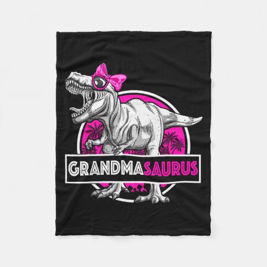 Couverture Polaire Grandmasaurus T-rex Matching Funny Grandma Saurus (Devant)